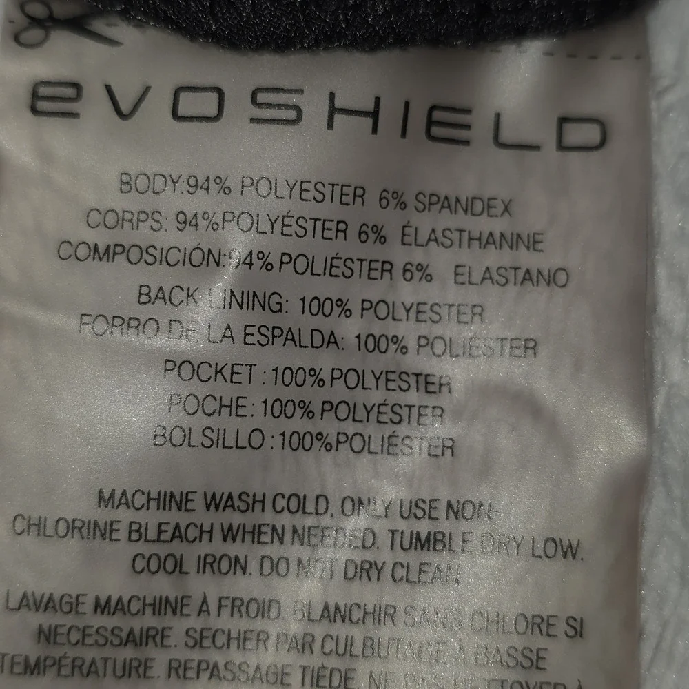 EvoShield Black‎ Performance Short Sleeve Vented Shirt Youth Medium Baseball